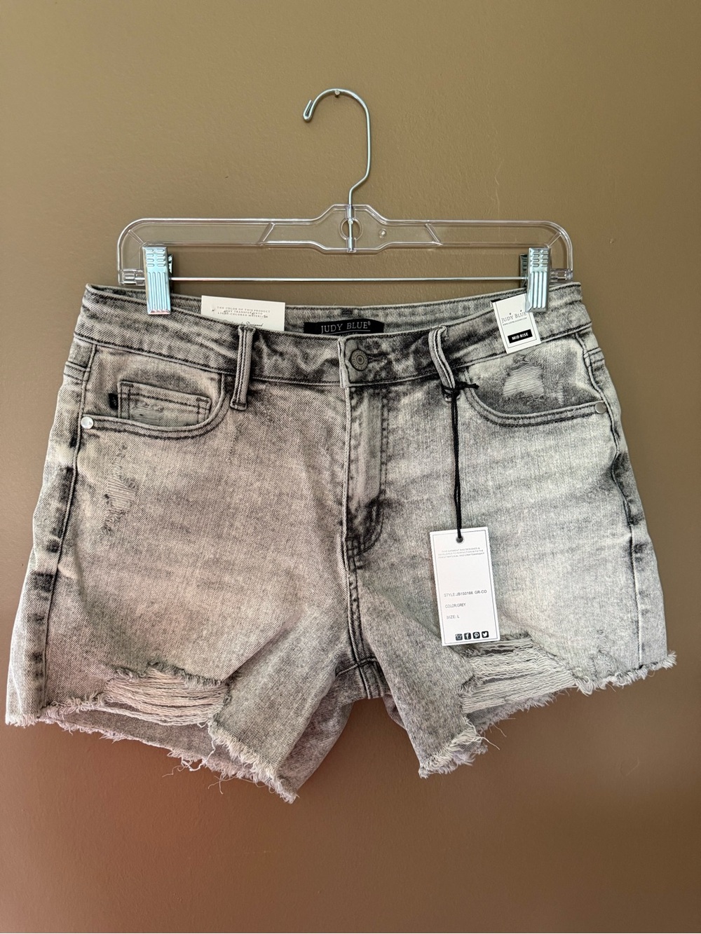 Judy Blue Gray Jean Shorts